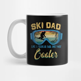 Mens Ski Dad Funny Winter Sports Skiing Lover Father's Day Mug